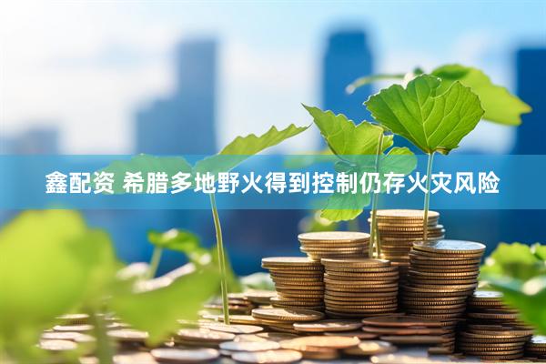 鑫配资 希腊多地野火得到控制　仍存火灾风险