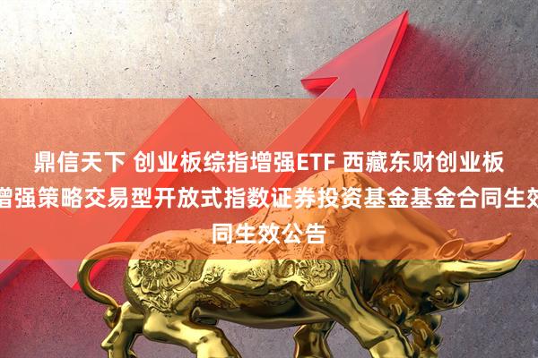 鼎信天下 创业板综指增强ETF 西藏东财创业板综合增强策略交易型开放式指数证券投资基金基金合同生效公告